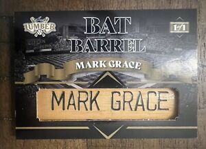 2022 Leaf Lumber MARK GRACE Game Used Bat Barrel Patch NAMEPLATE 1/1 AUTO RELIC