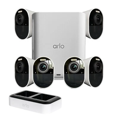 Sistema de seguridad inalámbrico Arlo Ultra 2 4K con SmartHub y cargador doble - blanco Foto 1 de 4