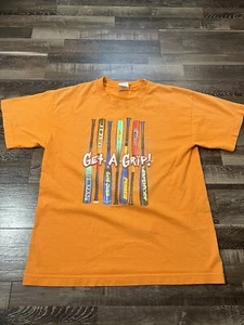 Vintage 90s Coed Sportswear AAA Baseball USA Made T-Shirt Youth Sz XL Orange Bat - Picture 1 of 7