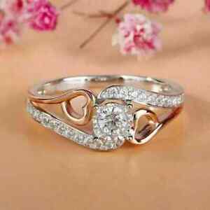 2.50Ct Round Lab-Created Diamond Women's Engagement Ring 14k Rose Gold Plated