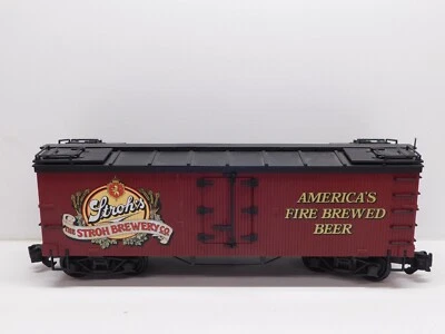 Delton Locomotive Works G Scale Model Train Stroh Brewery Co. Reefer Car - Image 1 of 4