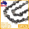 3Pcs Chainsaw Semi Chisel Chain Saw 3/8''LP 0.050" 56DL for Makita 16'' Bar  