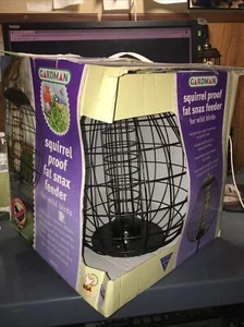 GARDMAN FAT SNAX SQUIRREL PROOF BIRD FEEDER. HUGE! 👀 GR8 BUY - Picture 1 of 12