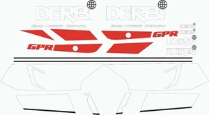 STAR SAM® KIT ADHESIVOS DERBI GPR 75 PEGATINAS MOTOS CLASSIC MOTORBIKE STICKERS