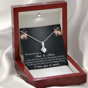 Aunt and Niece Gift Niece Keepsakes Alluring Necklace Auntie to Niece Jewelry - Picture 1 of 6