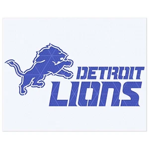 Detroit Lions Stencil – Football Team, Sports Fan Art, Craft, Wall Decor - Picture 1 of 4