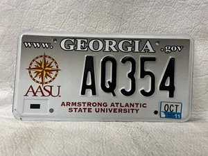 2011 Georgia Nummernschild ~ Armstrong Atlantic State University - Bild 1 von 2