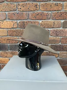 AKUBRA Unisex “ The Queenslander” Hat # Sz: 56. Made In Australia 🇦🇺 - Picture 1 of 14