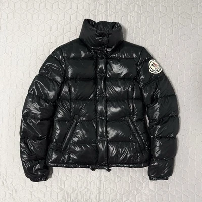 Jaqueta acolchoada Moncler Claire vintage autêntica feminina preta tamanho 0~XS - Imagem 1 de 4