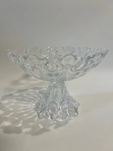 Vintage Shannon Irish Crystal Footed Compote Bowl Pedestal Snowflake Crown 10” - Picture 1 of 12