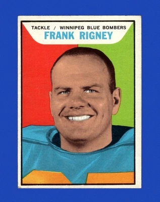 1965 Topps CFL Set-Break #128 Frank Rigney EX-EXMINT *GMCARDS* - Image 1 of 2