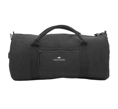 $158 Brand New Home Greyson Golf Duffel Bag | Light Grey Heather Gray 13” X 22” - Image 1 of 4