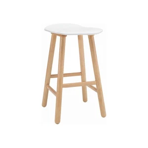 Modern Furniture Hetty 42x63cm Counter Stool - Oak + White - Picture 1 of 1