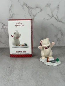 2014 Hallmark Snowball & Tuxedo Snow Angel Team Keepsake Ornament Autographed - Picture 1 of 9