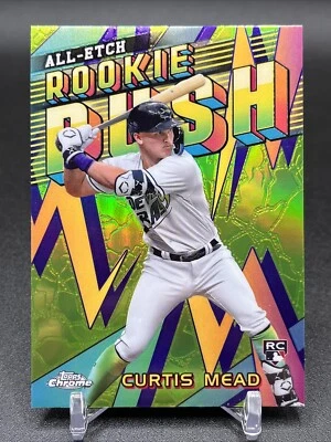 Curtis Mead 2024 Topps Chrome All Etch Rookie Rush CERR-6 SP RC Tampa Bay Rays - Image 1 of 2