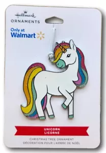 Punze Ornament REGENBOGEN EINHORN flach Metall emailliert Ornament WALMART EXKLUSIV - Bild 1 von 1