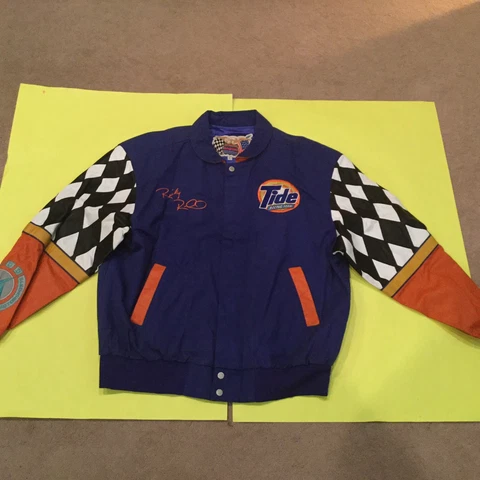 Nascar Ricky Rudd Tide RACING JACKET MINT new w/tag VINTAGE LEATHER & TWILL USA Cover