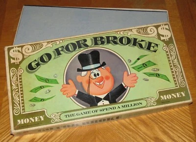 Go For Broke Spend A Million Game Vintage 1965 Selchow & Righter Complete & Nice - Image 1 of 4