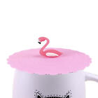 Silicone Anti-Dust Suction Mug Flamingo Cup Cover Lid Reusable For Drinks Gift