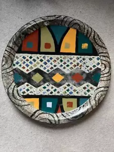 Claudia Reese Studio Art Pottery Cera-Mix 20" Charger 1999 Nice! - Picture 1 of 1