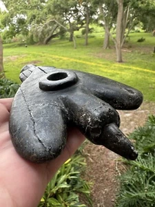 Rare Offering Native American Hopewell Bird In Flight Effigy Pipe Artifact - Picture 1 of 7