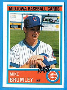 Mike Brumley 1987 Iowa Cubs # 13 (como nuevo) Chicago Cubs - Imagen 1 de 2