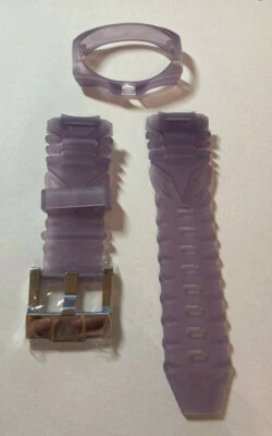 Auténtico TechnoMarinE LILA UN AGUJERO Cubierta 45MM Correa de Reloj NUEVO Foto 1 de 2