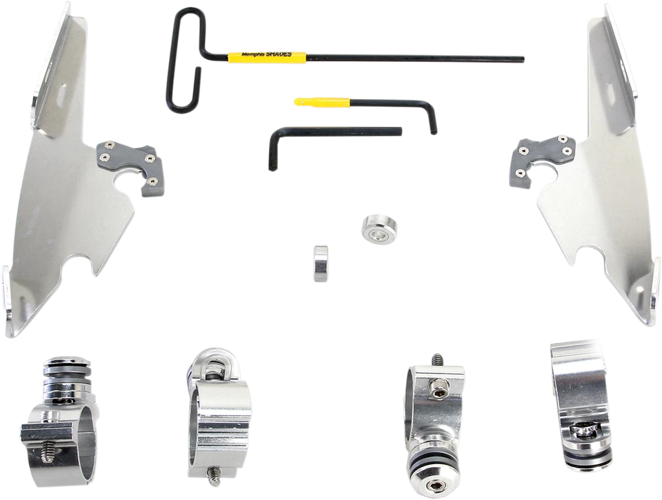 Kit de montaje Memphis Shades Trigger-Lock para carenado de ala de murciélago pulido MEK2008 Foto 1 de 1