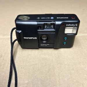 Olympus Infinity S 35mm f3.5 Point & Shoot 35mm Film Camera Broken Flash - Picture 1 of 24