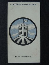 No.30 58th LONDON DIVISION Army Corps & Divisional Signs WW1 John Player 1924