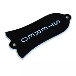 1PCS Per Gibson Print 'STEREO' TRUSS ROD PIASTRA DI COPERTURA, 2 strati nero - Foto 1 di 1
