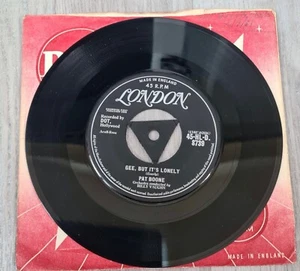 Pat Boone - Gee, but it's lonely /For my good fortune 7in single 1958 Rare label - Bild 1 von 6