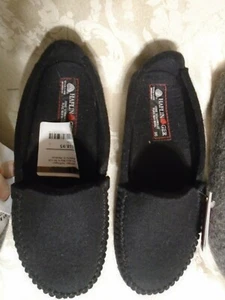 NWOB Haflinger Wool Moccasin Women Black 5 Slipper MSRP $118.95  - Picture 1 of 6
