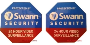 Swann Theft Deterrent Stickers 2pcs 6.5cmx 6.5cm - Picture 1 of 3