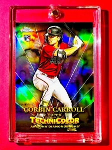 Corbin Carrol RARE ROOKIE CARD REFRACTOR TOPPS CHROME TECHNICOLOR RC INVESTMENT - Picture 1 of 10