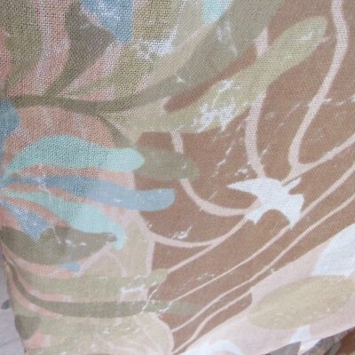 Wrap Shawl Cardigan Top Arm Holes Peach White Birds Graphic New $50 Sonoma - Image 1 of 4