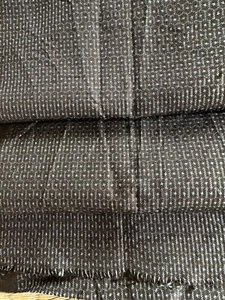 t17: Japanese Kimono vintage Fabric Oshima Tsumugi Silk Cloth Crafting & Sewing - Picture 1 of 6