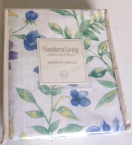 New southern living Meadow Shower Curtain 72" x 72" floral print - Picture 1 of 2