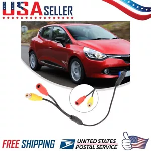 Car Backup Reverse Camera 4 Pin Male To CVBS For RCA Female Connector Wire - Picture 1 of 18