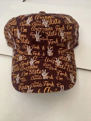 Zephyr NCAA Arizona State Sun Devils "Fork ‘em” Adjustable Hat New 🔥🙏 - Image 1 of 2