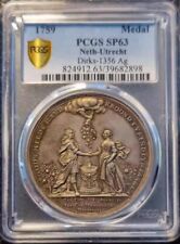 PCGS SP63 Netherlands Utrecht 1759 Golden Wedding Commemorative Silver Medal
