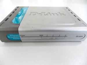 used D-Link DI 604 10/100 Ethernet Broadband Router 4 Ports A/C POWER ADAPTER - Picture 1 of 7