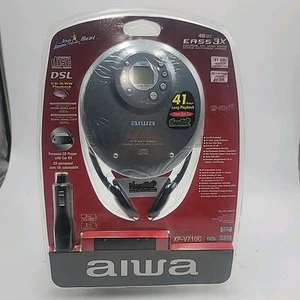 Reproductor de CD portátil personal vintage Aiwa XP-V710 con kit de coche (XP-V710CYUCB3TC) - Imagen 1 de 2