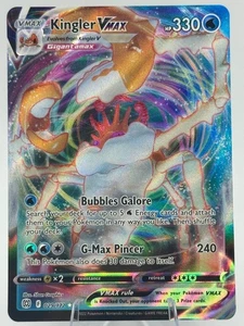 Pokémon TCG Kingler VMAX 029/172 Brilliant Stars Ultra Rare Holo - Picture 1 of 2