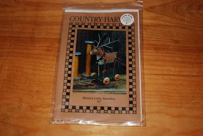Country Harvest SANTA'S LITTLE REINDEER 10" Pull Toy Pattern #350 - Image 1 of 2
