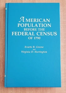 Amerikanische Bevölkerung vor der Volkszählung von 1790 (gebunden, 1993, Nachdruck) Genealogie - Bild 1 von 6