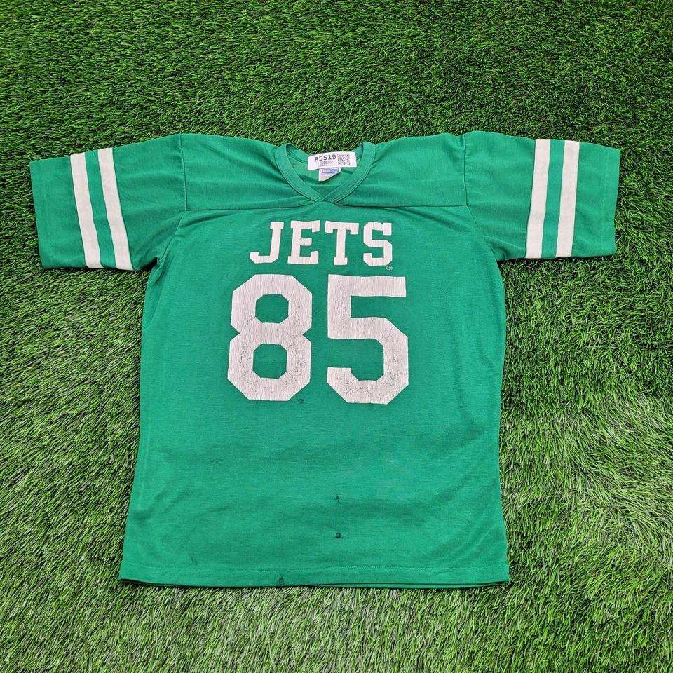 Camiseta deportiva vintage de los 80 NY Jets mediana 20x24 Wesley-Walker #85 hecha en EE. UU. Foto 1 de 4