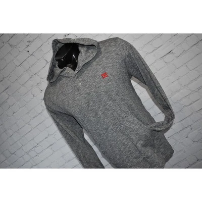 DC Shoes Hoodie Mens Size Large Gray Cotton Polyester Blend Front Pocket - Image 1 of 4