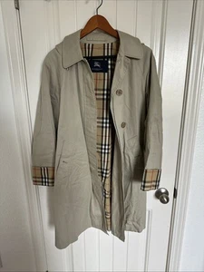 Vintage Burberry Trench Coat authentic women Small Tan - Picture 1 of 7