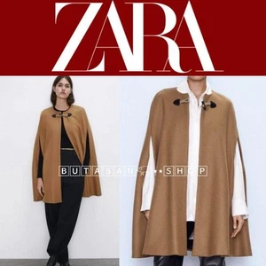 Extreme Zara Manteco Cape Poncho Wool Cloak Coat Women's #EC CZB - Picture 1 of 5